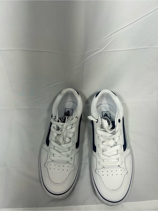 Vans Other - Vans White and Navy Low-Top Sneakers